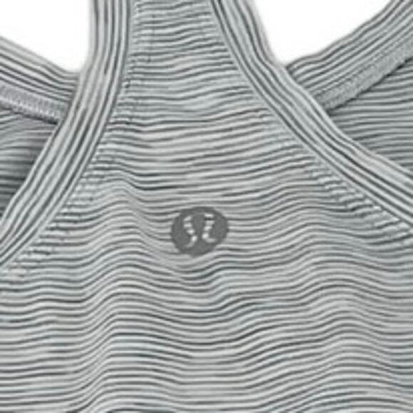 LULULEMON Cool Racerback Tank Space Nimbus Battleship Running Training Size 10 - Picture 6 of 6